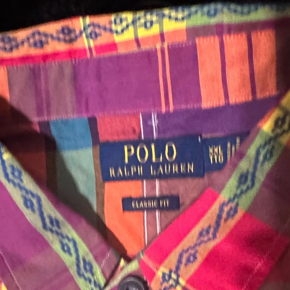 POLO RALPH LAUREN 

MADRAS LONG SLEEVE 
Colorful Plaid Button-Up Shirt - Picture 9 of 17